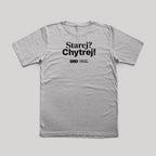Tričko Starej? Chytrej! šedé