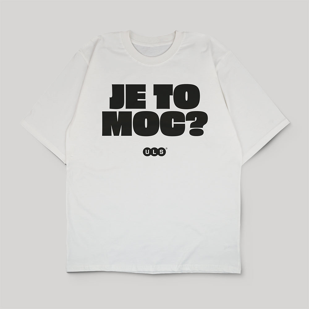Oversized Tričko Je to moc? bílé