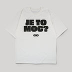 Oversized Tričko Je to moc? bílé