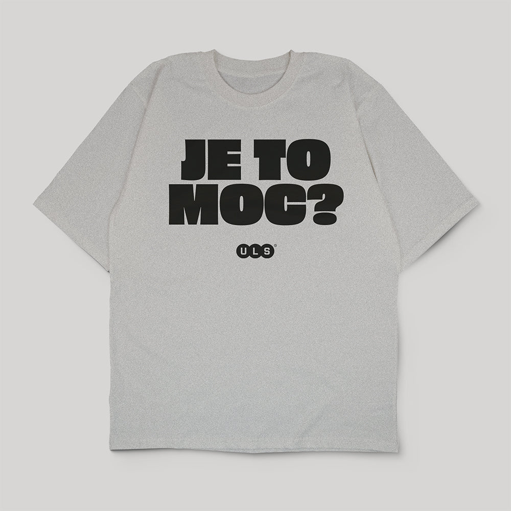 Oversized Tričko Je to moc? šedé