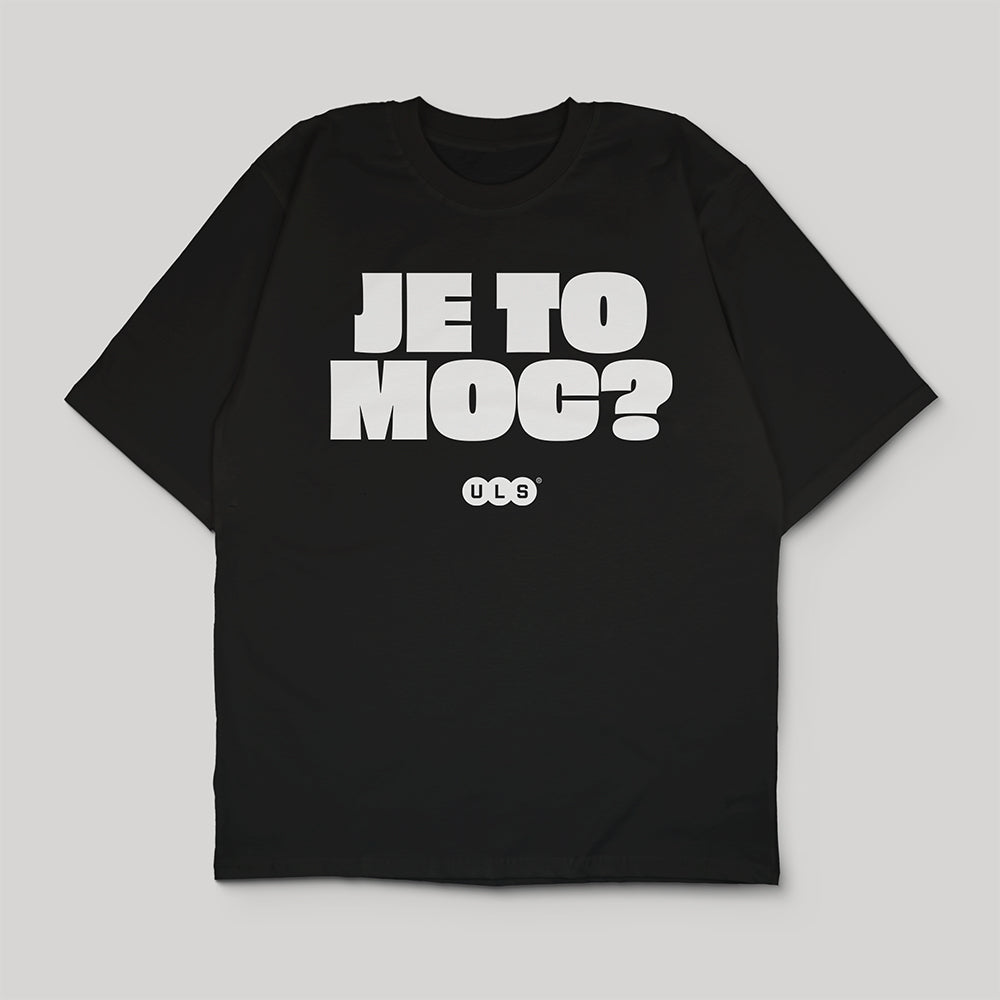 Oversized Tričko Je to moc? černé