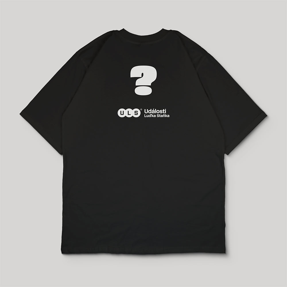 Oversized Tričko Je to moc? černé