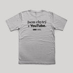 Tričko Jsem chytrý z YouTube šedé