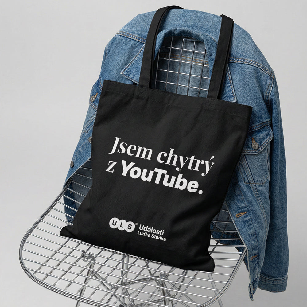 Taška Jsem chytrý z YouTube