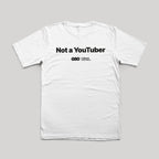 Tričko Not a Youtuber bílé