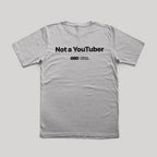 Tričko Not a Youtuber šedé